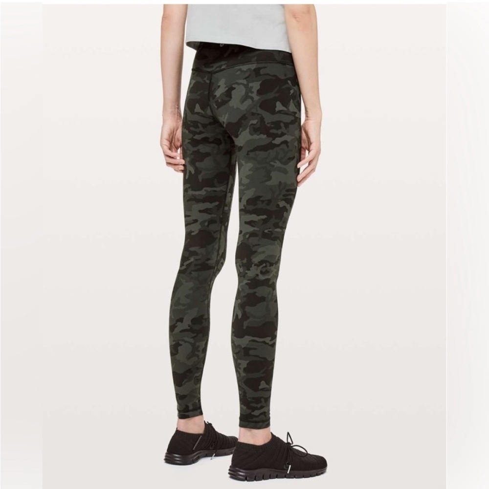 Lululemon Align Pant Full Length 28" Leggings Incognito Camo Multi Gator Green - Picture 2 of 16